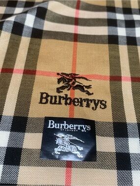 Burberrys Classic Nova Check Handkerchief - Tan, Black, Red